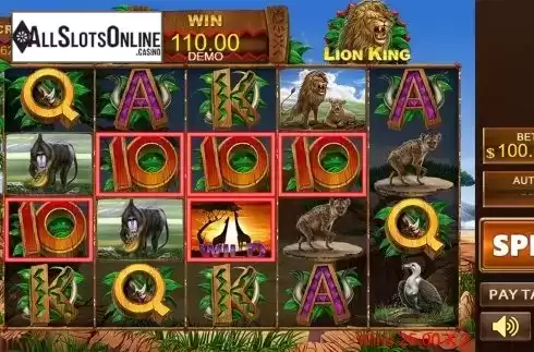 Game workflow 4. Lion King from PlayStar