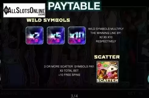 Paytable 3. Live Slot from Spinomenal