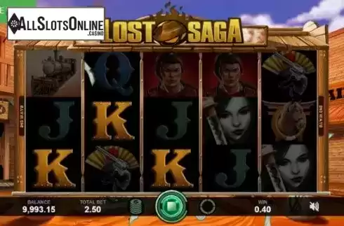 Cash Screen. Lost Saga from Caleta Gaming