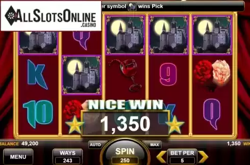 Win Screen 2. Love Bite from Spin Games