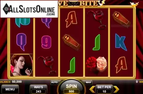 Reel Screen. Love Bite from Spin Games