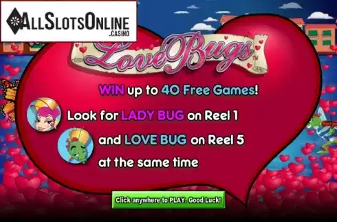 Game features. Love Bugs from NextGen