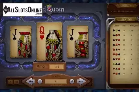 Win screen 1. Red Queen from Evoplay Entertainment