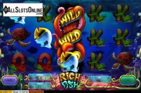 Win screen 2. Rich Fish from Apollo Games