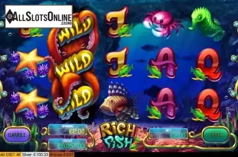 Win screen 3. Rich Fish from Apollo Games