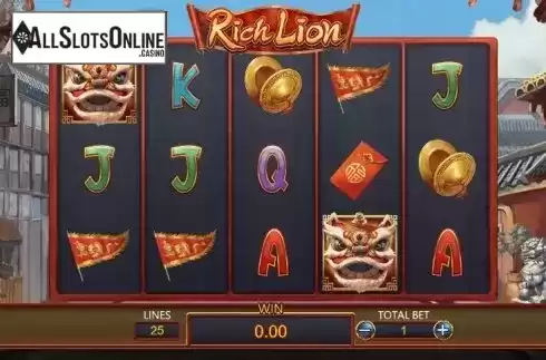 Start screen 2. Rich Lion from Dragoon Soft