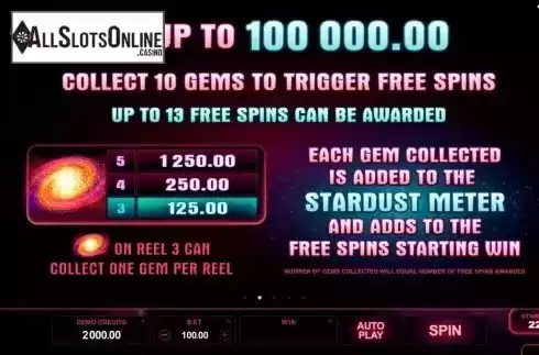 Screen4. Star Dust (Microgaming) from Microgaming