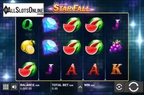Reels screen. Star Fall from Push Gaming
