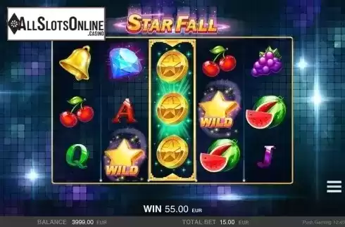 Screen 2. Star Fall from Push Gaming