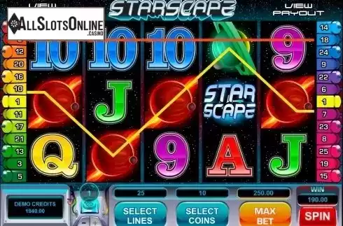 Screen4. Starscape from Microgaming