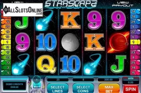 Screen3. Starscape from Microgaming