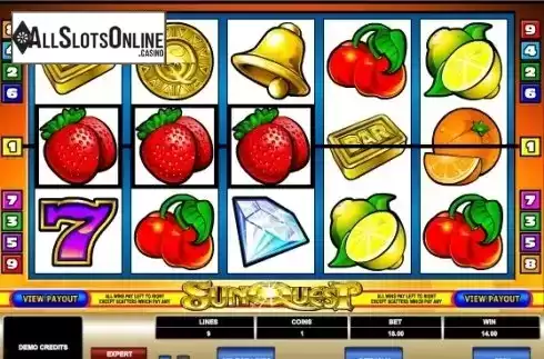 Screen 2. Sun Quest from Microgaming