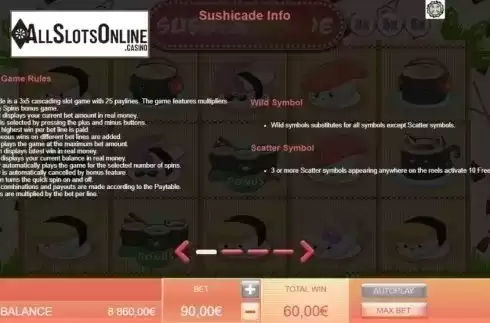 Info 1. Sushicade from Gamatron