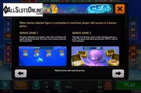 Bonus Games 1. Sea Bingo from MGA