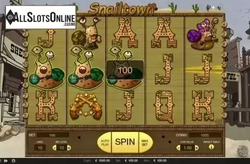 Big win screen. Snailtown from Thunderspin