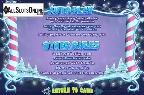 Rules. Snowmania from RTG