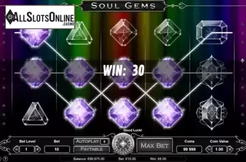 Win screen. Soul Gems from Gameway