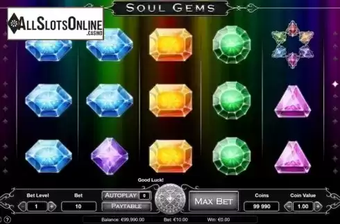 Reels screen. Soul Gems from Gameway