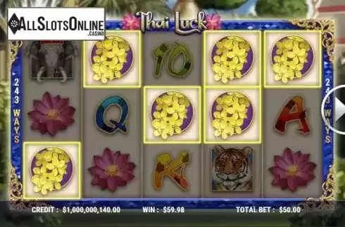 Win Screen 2. Thai Luck from Slot Factory