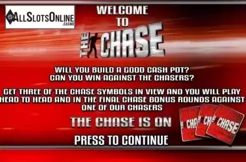 Bonus Game screen. The Chase from CR Games