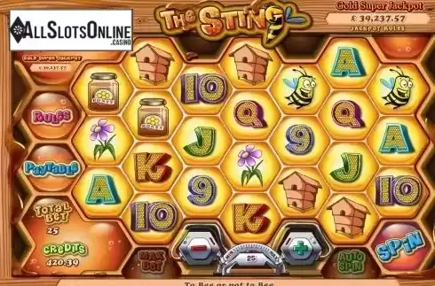 Game Workflow screen. The Sting from Bwin.Party