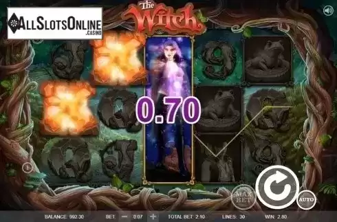 Win Screen . The Witch from Booongo