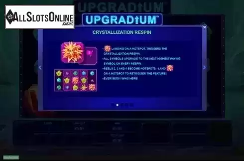 Respin. Upgradium from Playtech