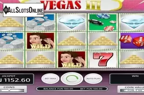 Reels screen. Vegas III from Concept Gaming