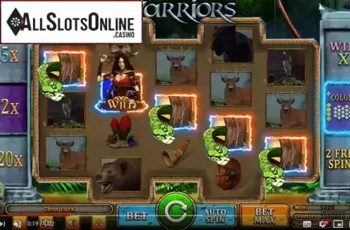 Win Screen 1. Warriors from Probability Gaming