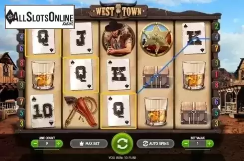 Win Screen 2. West Town from BGAMING