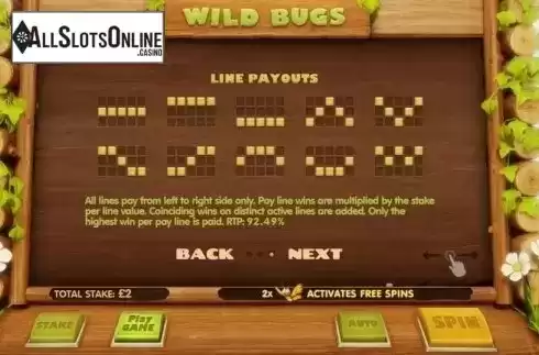 Screen4. Wild Bugs from Cayetano Gaming