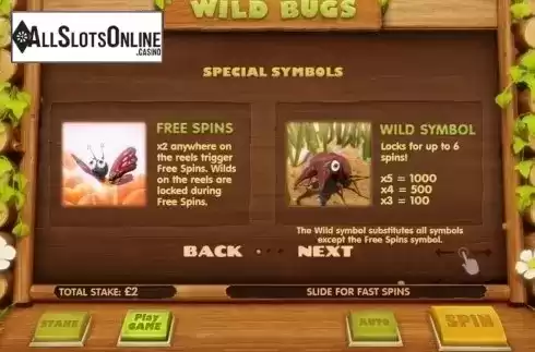 Screen2. Wild Bugs from Cayetano Gaming