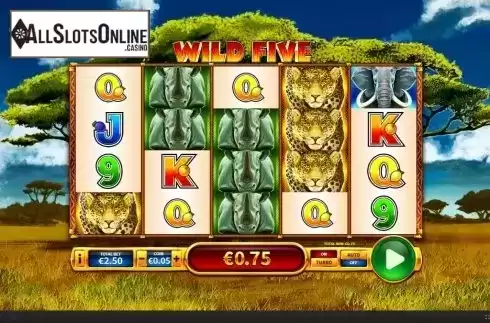 Win Screen 4. Wild Five from Skywind Group