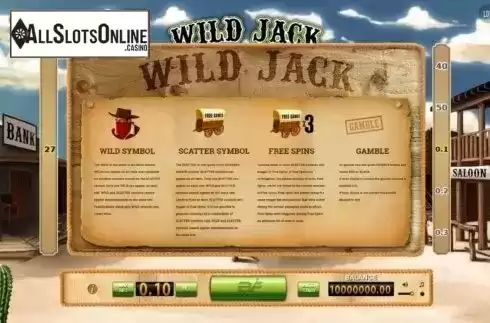 Screen4. Wild Jack (BF Games) from BF games