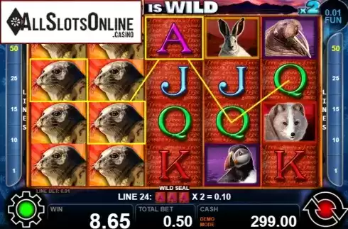 Win screen 3. Wild Seal from Casino Technology
