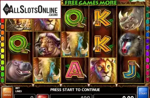 Screen2. Wild Roar from Casino Technology