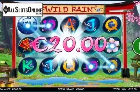 Wild win screen. Wild Rain from CORE Gaming