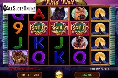 Free spins. Wild Wolf (IGT) from IGT
