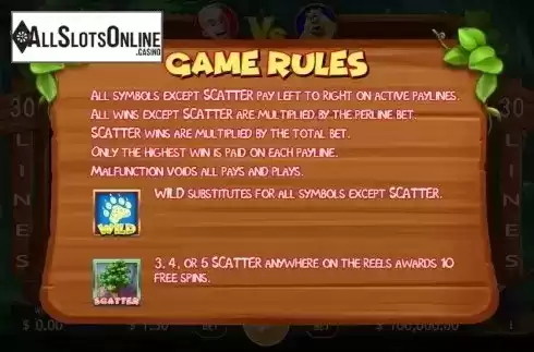 Game rules 1. Wild Vick from KA Gaming