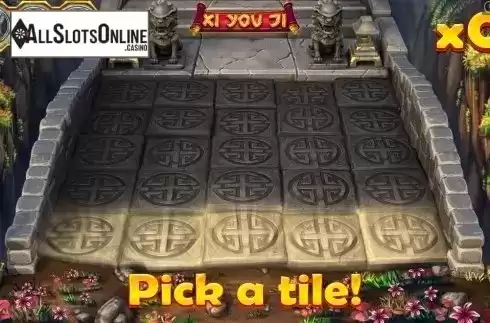 Bonus game Pick a tile! Screen 1. Xi You Ji from Pariplay
