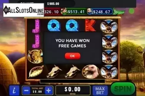 Free Spins. Zulu King from GMW