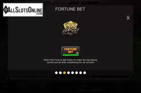 Fortune Bet Info. 20p Shot from Inspired Gaming