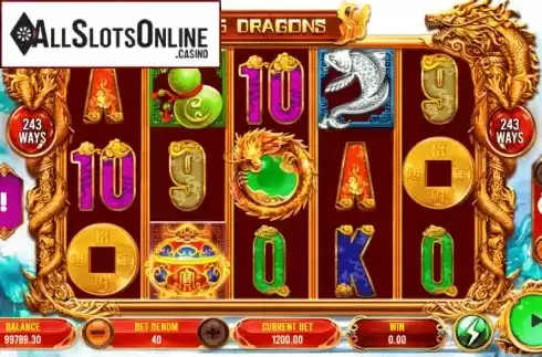 Reel Screen. 5 Dragons (Triple Profits Games) from Triple Profits Games