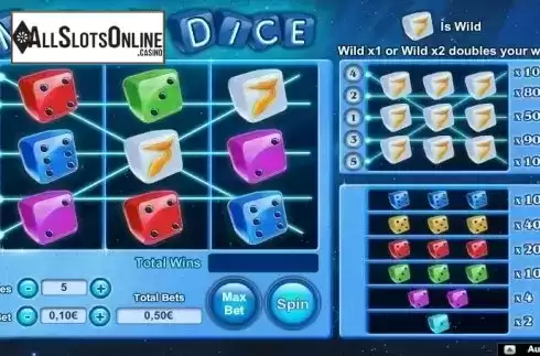 Screen 1. Magic Dice (NeoGames) from NeoGames