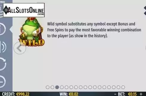 Feature screen 1. Magic Frog from Octavian Gaming