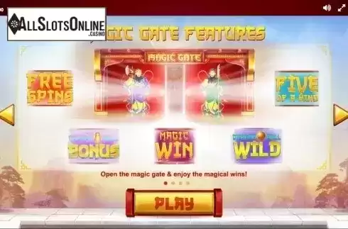 Paytable 1. Magic Gate from Red Tiger