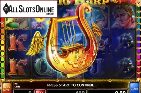 Win Screen 2. Magic Harp from Casino Technology