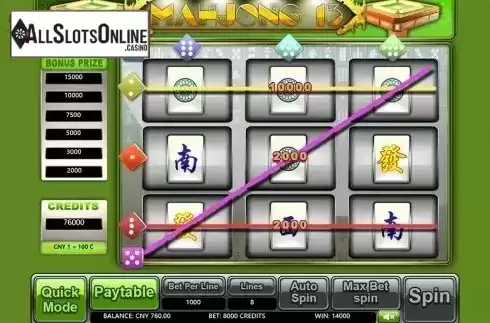 Game workflow . Mahjong 13 from Aiwin Games
