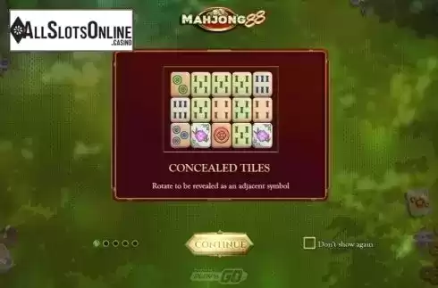 Start Screen. Mahjong 88 from Play'n Go