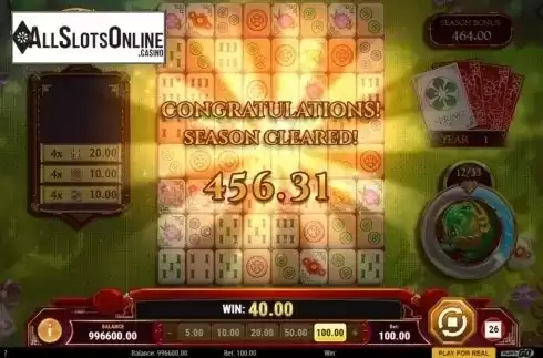 Win Screen. Mahjong 88 from Play'n Go